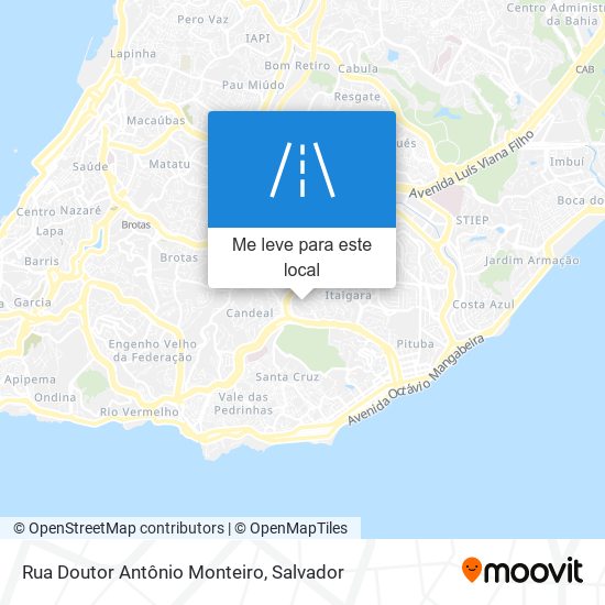 Rua Doutor Antônio Monteiro mapa