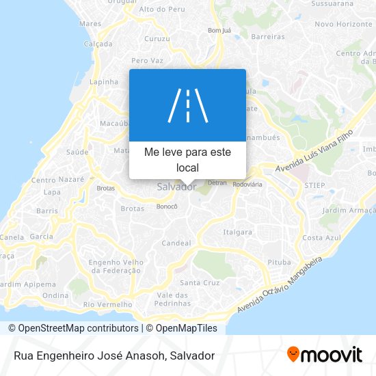 Rua Engenheiro José Anasoh mapa