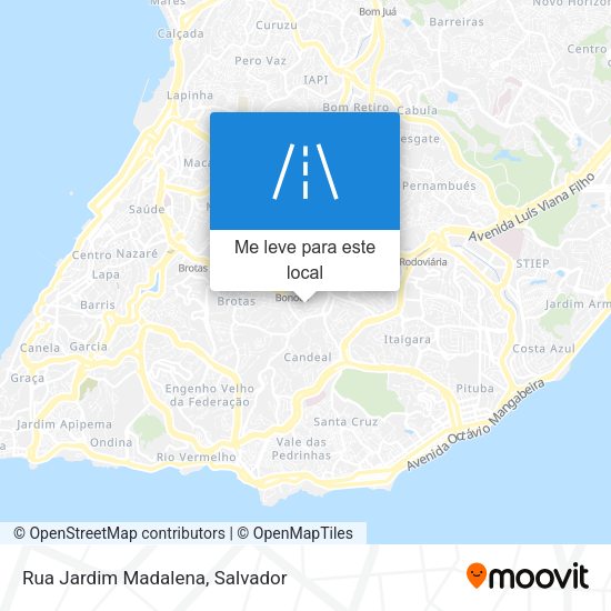 Rua Jardim Madalena mapa