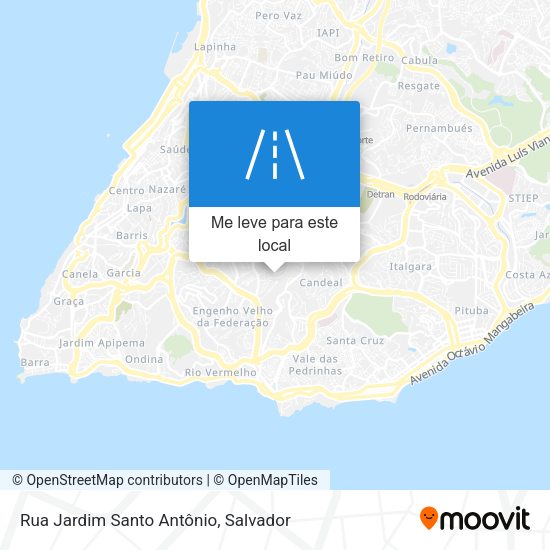 Rua Jardim Santo Antônio mapa