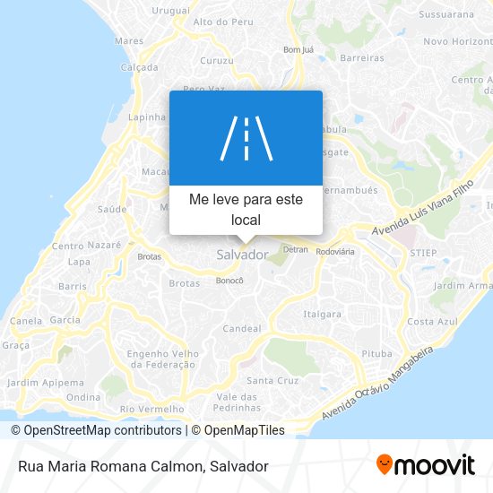 Rua Maria Romana Calmon mapa