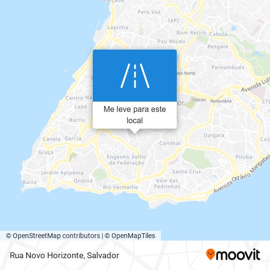 Rua Novo Horizonte mapa