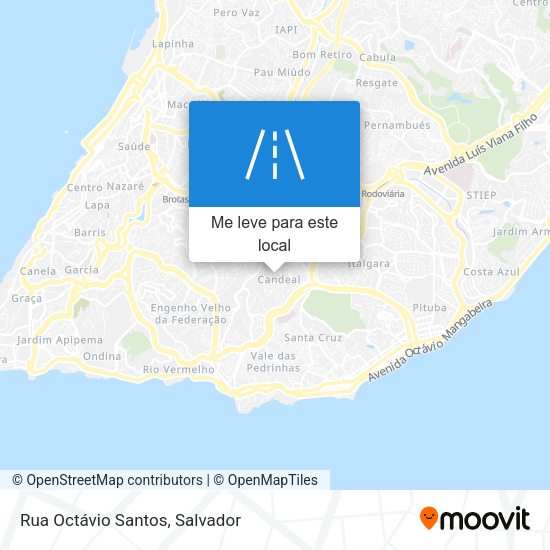Rua Octávio Santos mapa