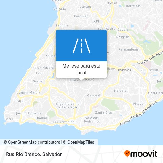 Rua Rio Branco mapa