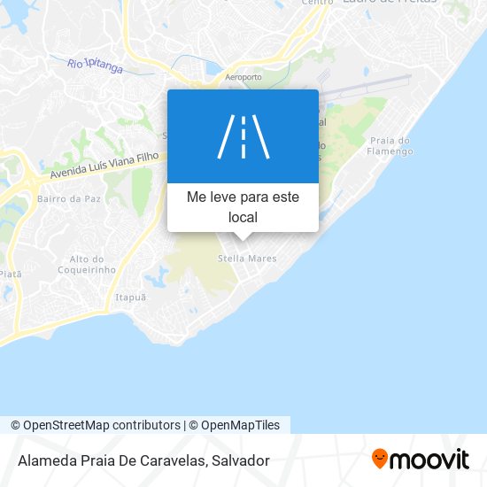 Alameda Praia De Caravelas mapa