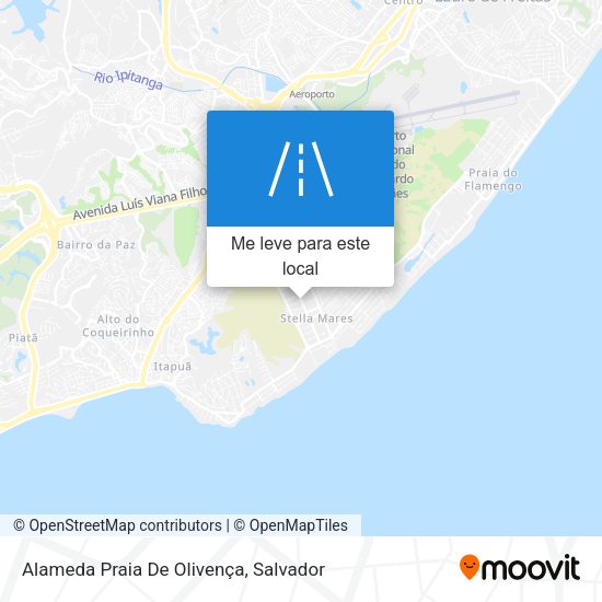 Alameda Praia De Olivença mapa