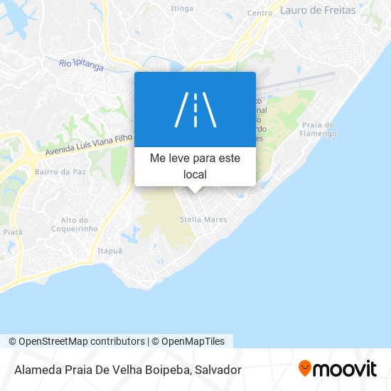 Alameda Praia De Velha Boipeba mapa