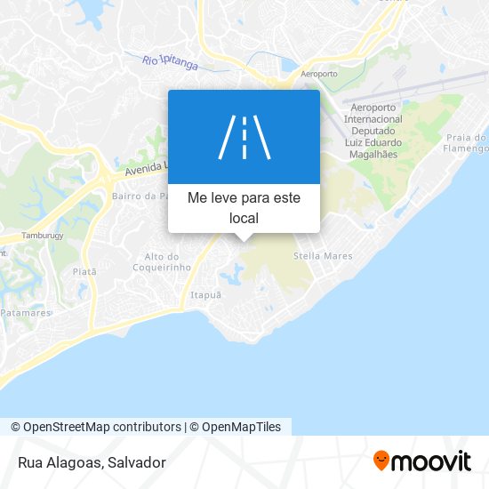 Rua Alagoas mapa