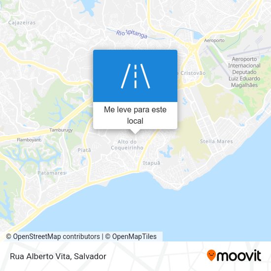 Rua Alberto Vita mapa