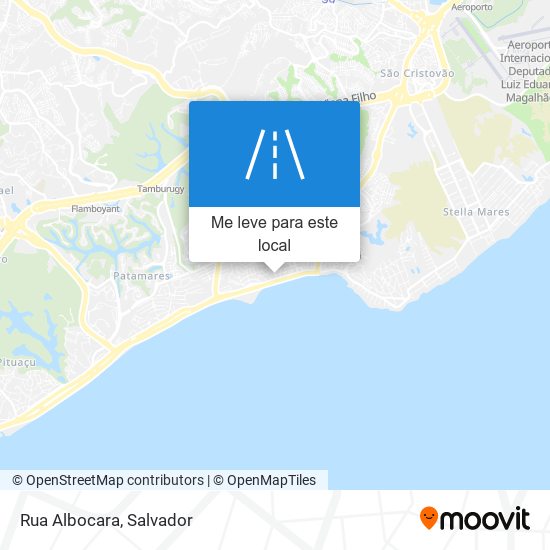 Rua Albocara mapa