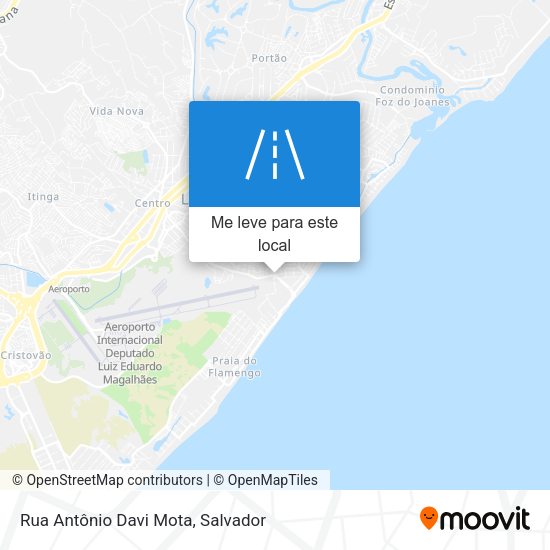 Rua Antônio Davi Mota mapa
