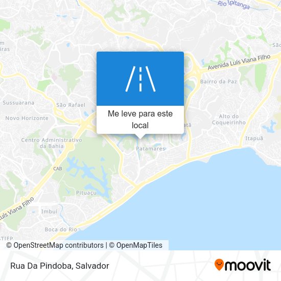Rua Da Pindoba mapa