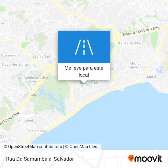 Rua Da Samambaia mapa