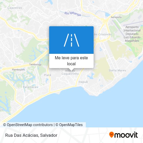 Rua Das Acácias mapa