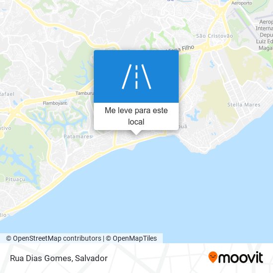Rua Dias Gomes mapa