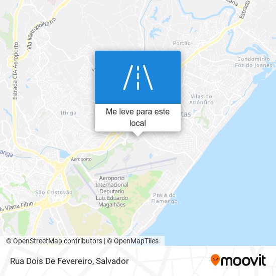 Rua Dois De Fevereiro mapa