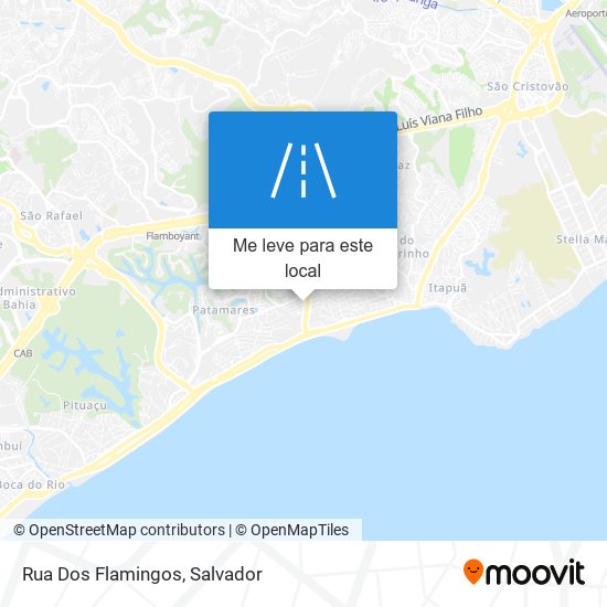 Rua Dos Flamingos mapa