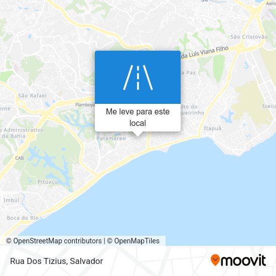 Rua Dos Tizius mapa