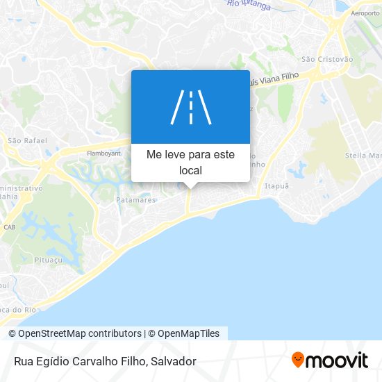 Rua Egídio Carvalho Filho mapa