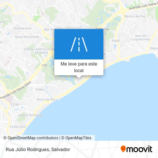 Rua Júlio Rodrigues mapa