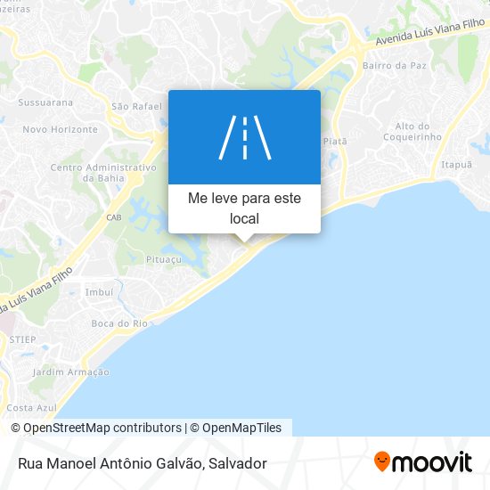Rua Manoel Antônio Galvão mapa