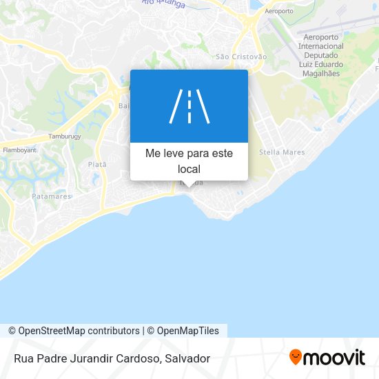 Rua Padre Jurandir Cardoso mapa