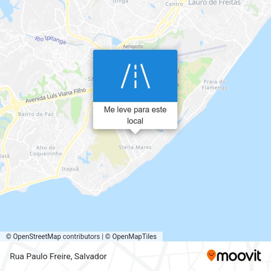 Rua Paulo Freire mapa