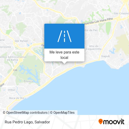 Rua Pedro Lago mapa
