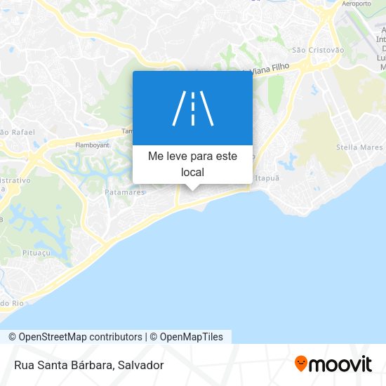 Rua Santa Bárbara mapa
