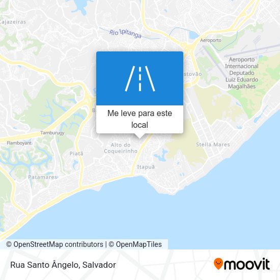 Rua Santo Ângelo mapa
