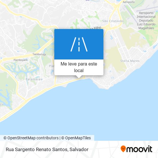 Rua Sargento Renato Santos mapa