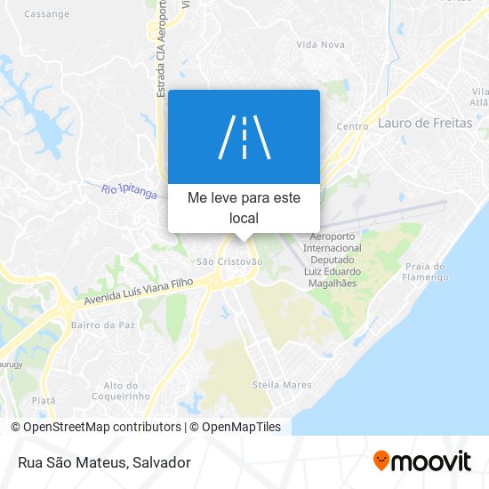 Rua São Mateus mapa