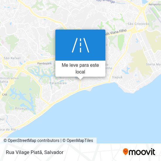 Rua Vilage Piatã mapa