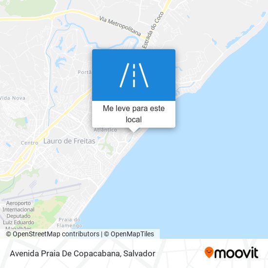 Avenida Praia De Copacabana mapa