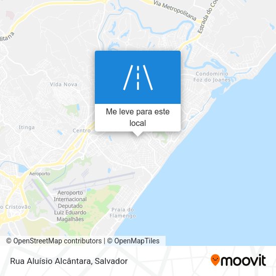 Rua Aluísio Alcântara mapa