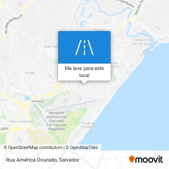 Rua América Dourado mapa