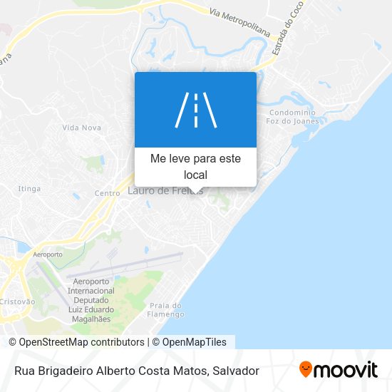 Rua Brigadeiro Alberto Costa Matos mapa