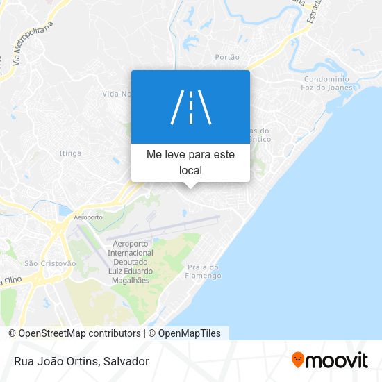 Rua João Ortins mapa