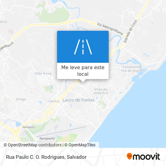 Rua Paulo C. O. Rodrigues mapa