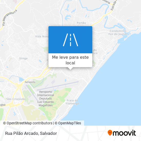 Rua Pilão Arcado mapa