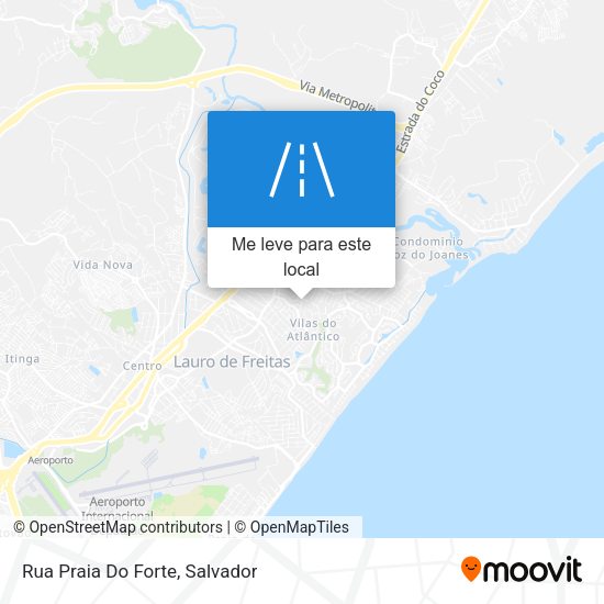 Rua Praia Do Forte mapa