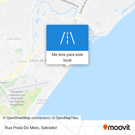Rua Praia Do Meio mapa