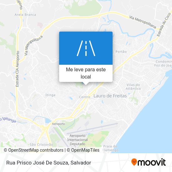 Rua Prisco José De Souza mapa