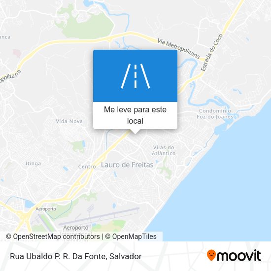 Rua Ubaldo P. R. Da Fonte mapa