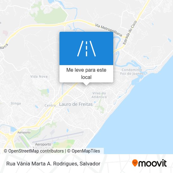 Rua Vânia Marta A. Rodrigues mapa