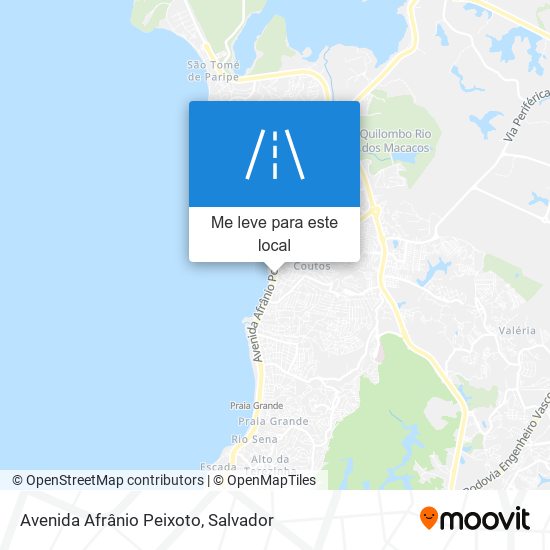 Avenida Afrânio Peixoto mapa