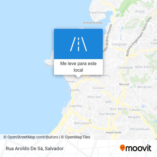 Rua Aroldo De Sá mapa