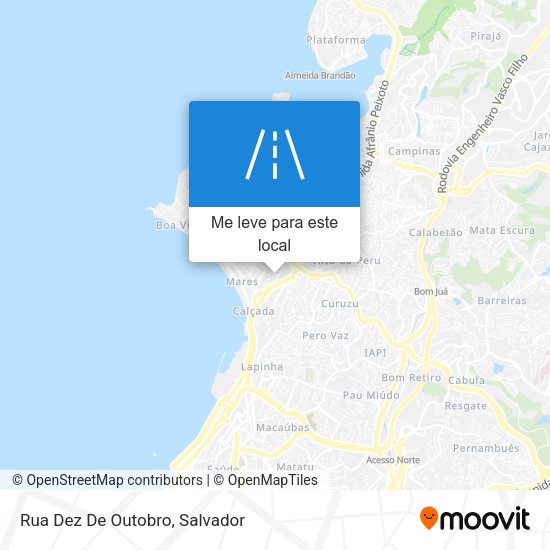 Rua Dez De Outobro mapa