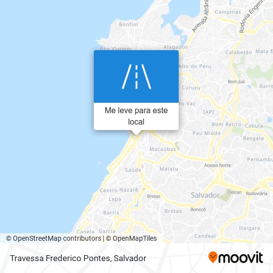 Travessa Frederico Pontes mapa