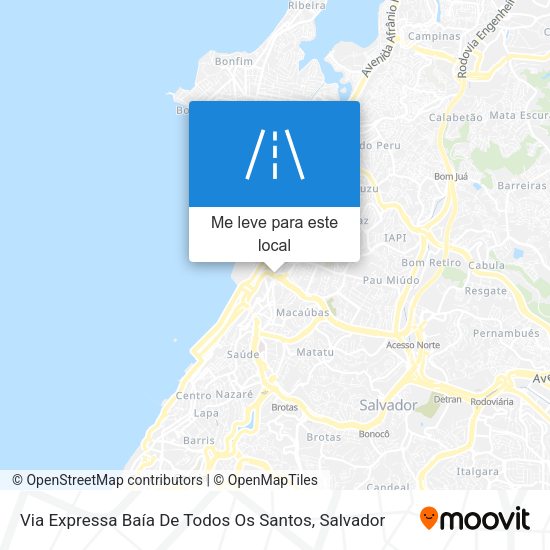 Via Expressa Baía De Todos Os Santos mapa